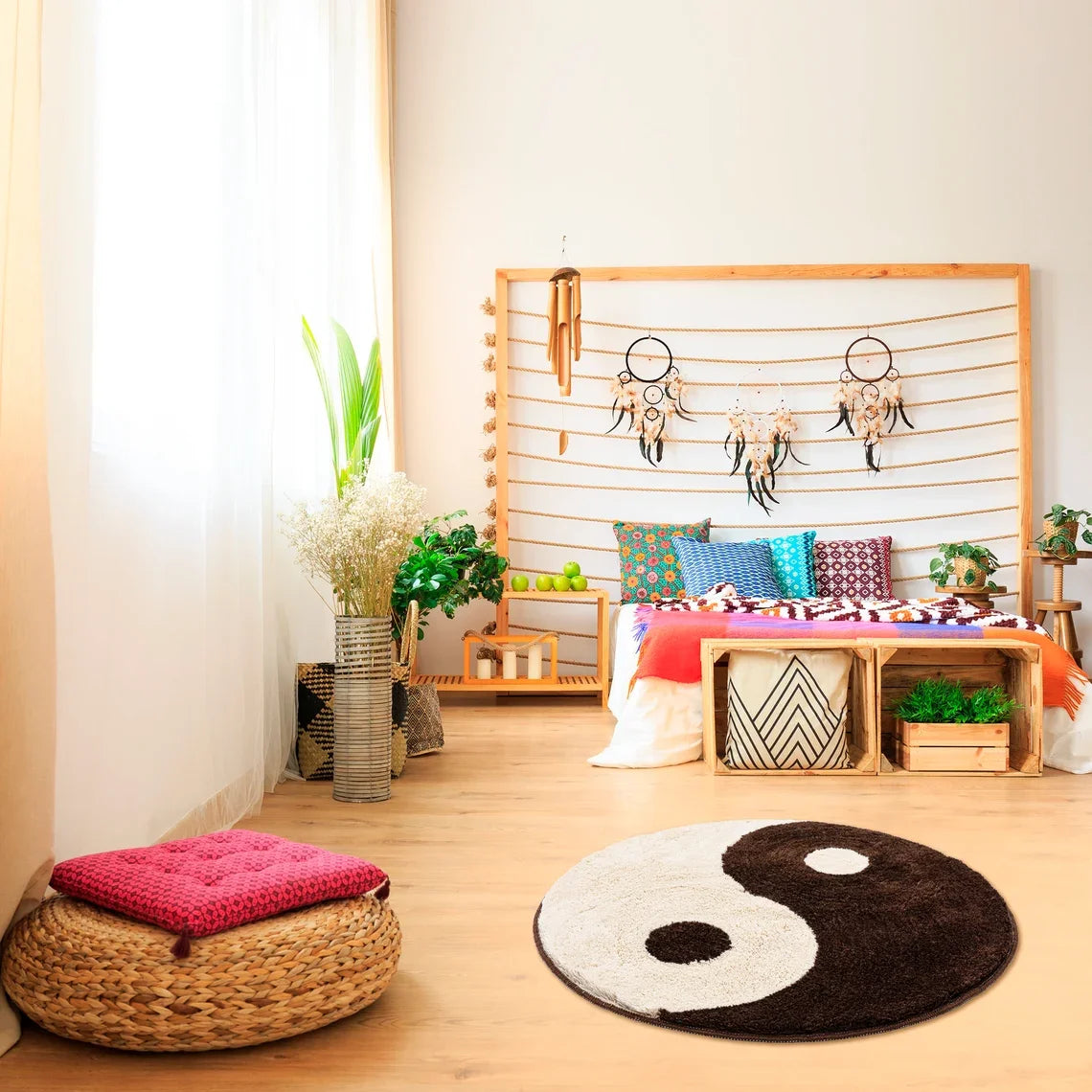 Yin Yang Rug - Velacci Store