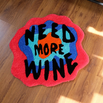 Need More Wine Rug - Velacci Store