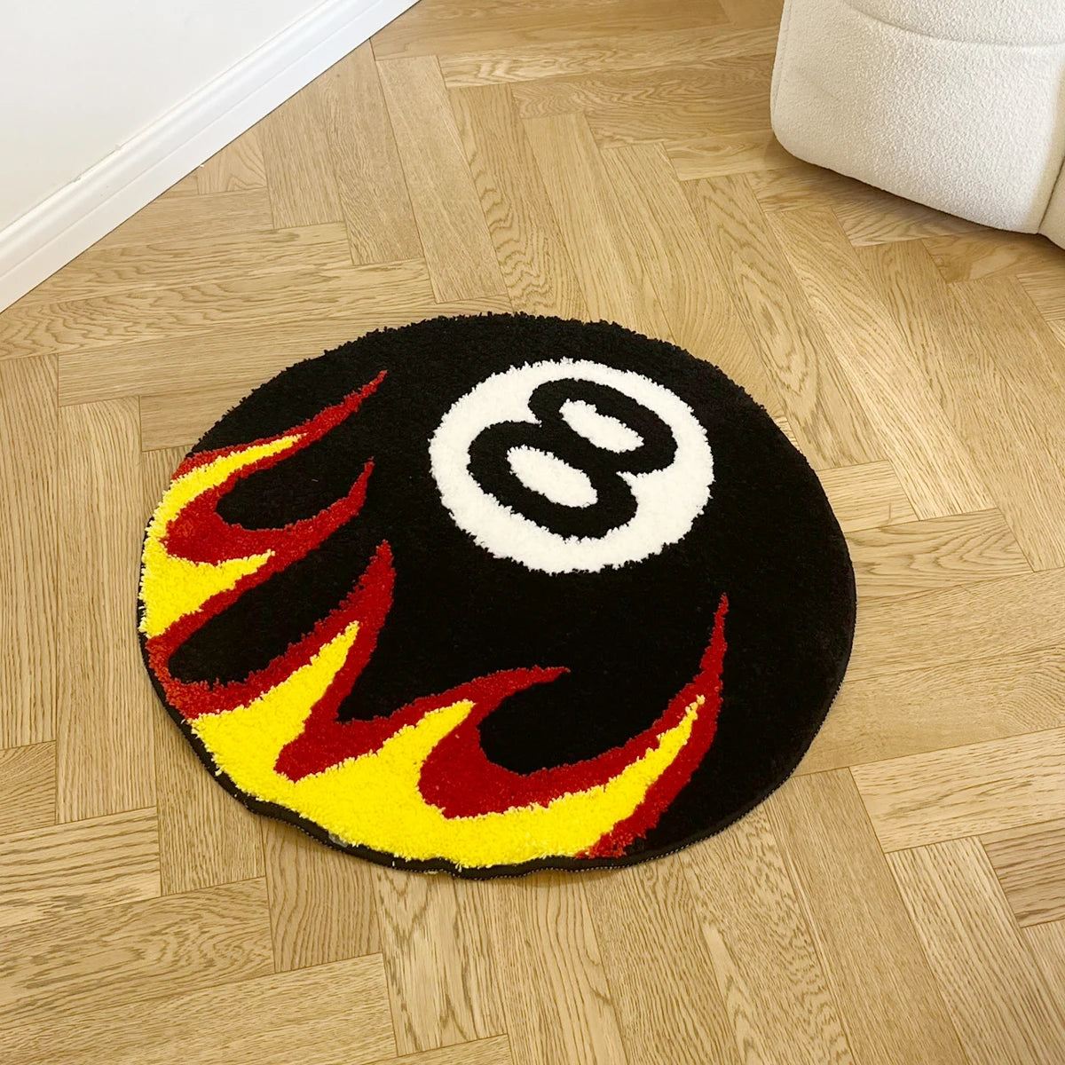 Fire Billiards No.8 Rug - Velacci Store