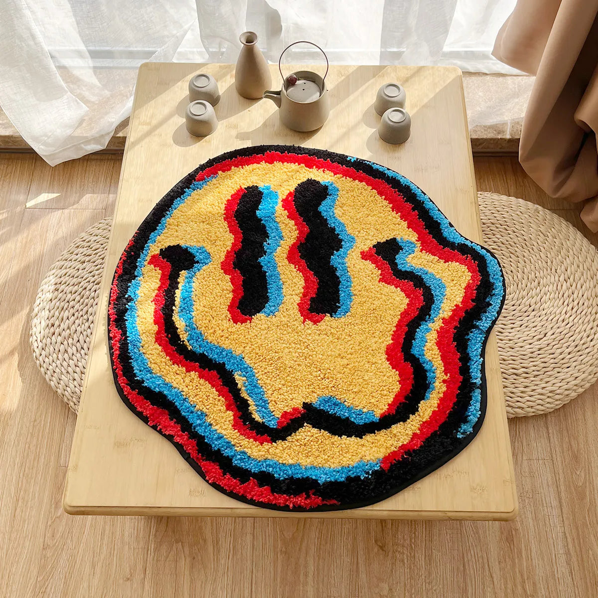 Trippy Smiling Rug - Velacci Store