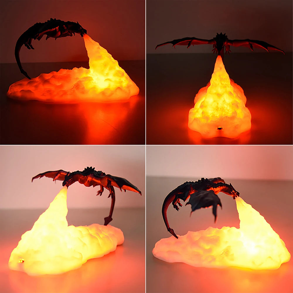 LED Fire Dragon Lamp - Velacci Store