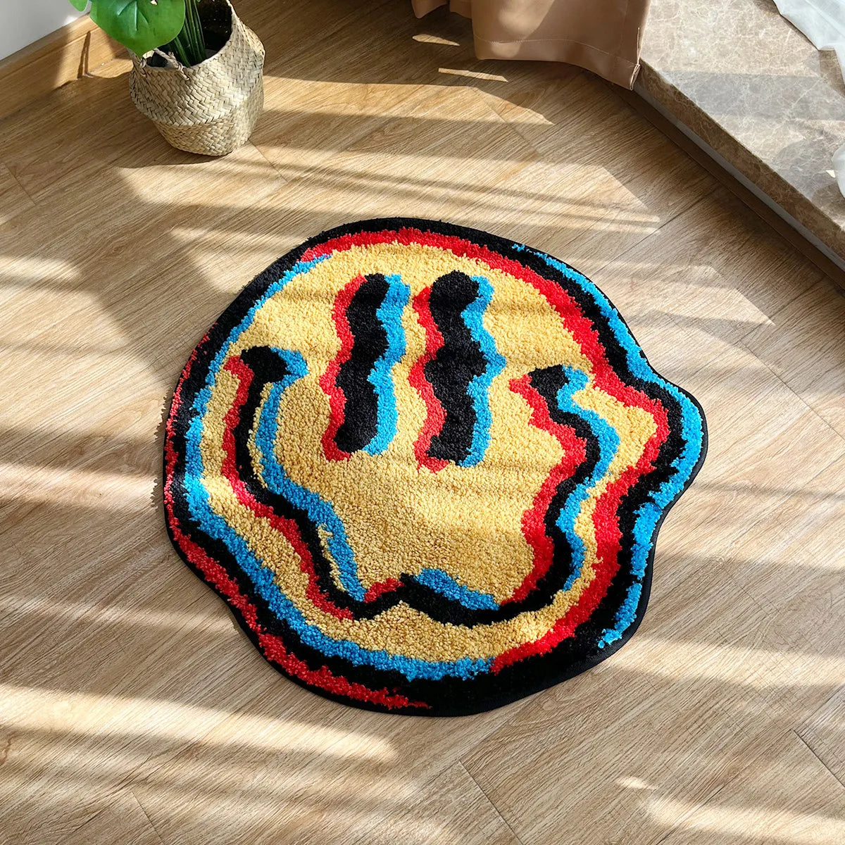 Trippy Smiling Rug - Velacci Store