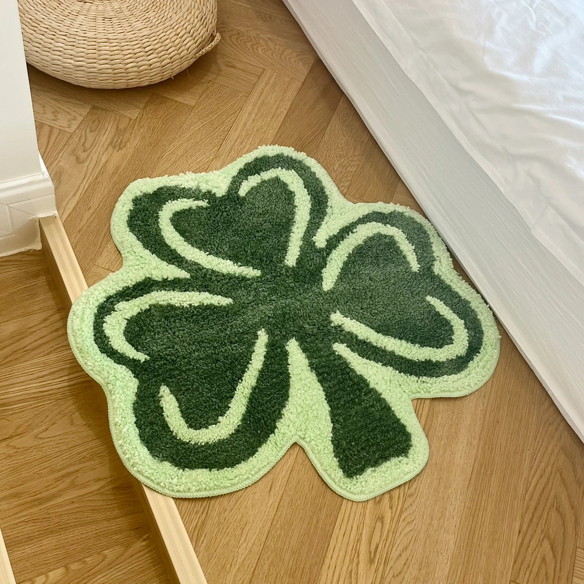 Clover Green Leaf Rug - Velacci Store