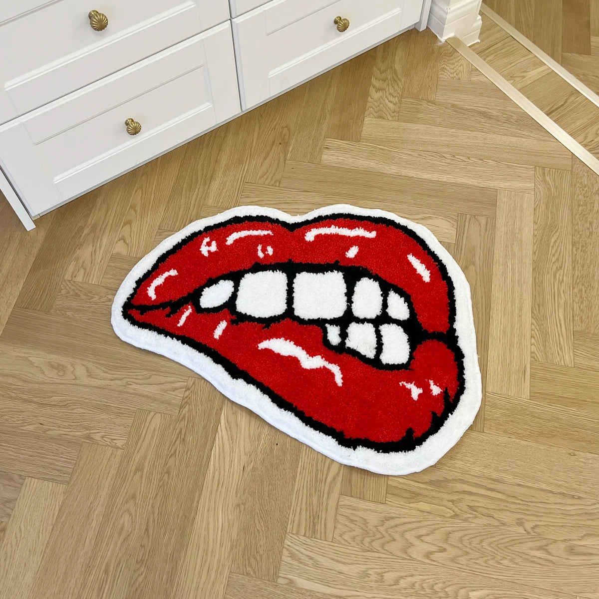 Red Lips Rug - Velacci Store