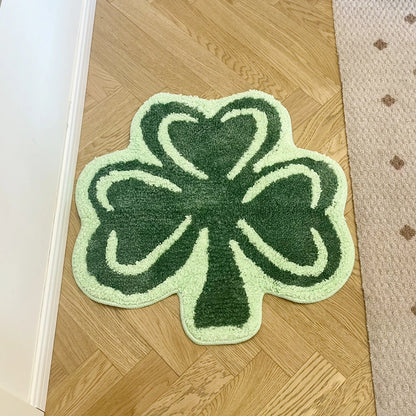 Clover Green Leaf Rug - Velacci Store