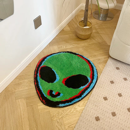 Green Alien Rug - Velacci Store