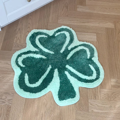 Clover Green Leaf Rug - Velacci Store