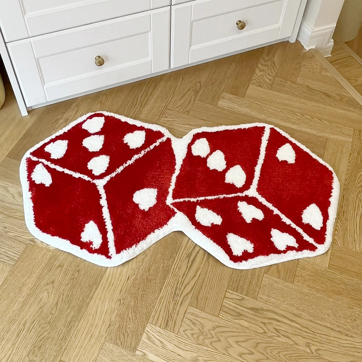 Red Dice Rug - Velacci Store