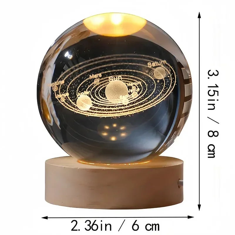 3D Crystal Planet Ball - Velacci Store