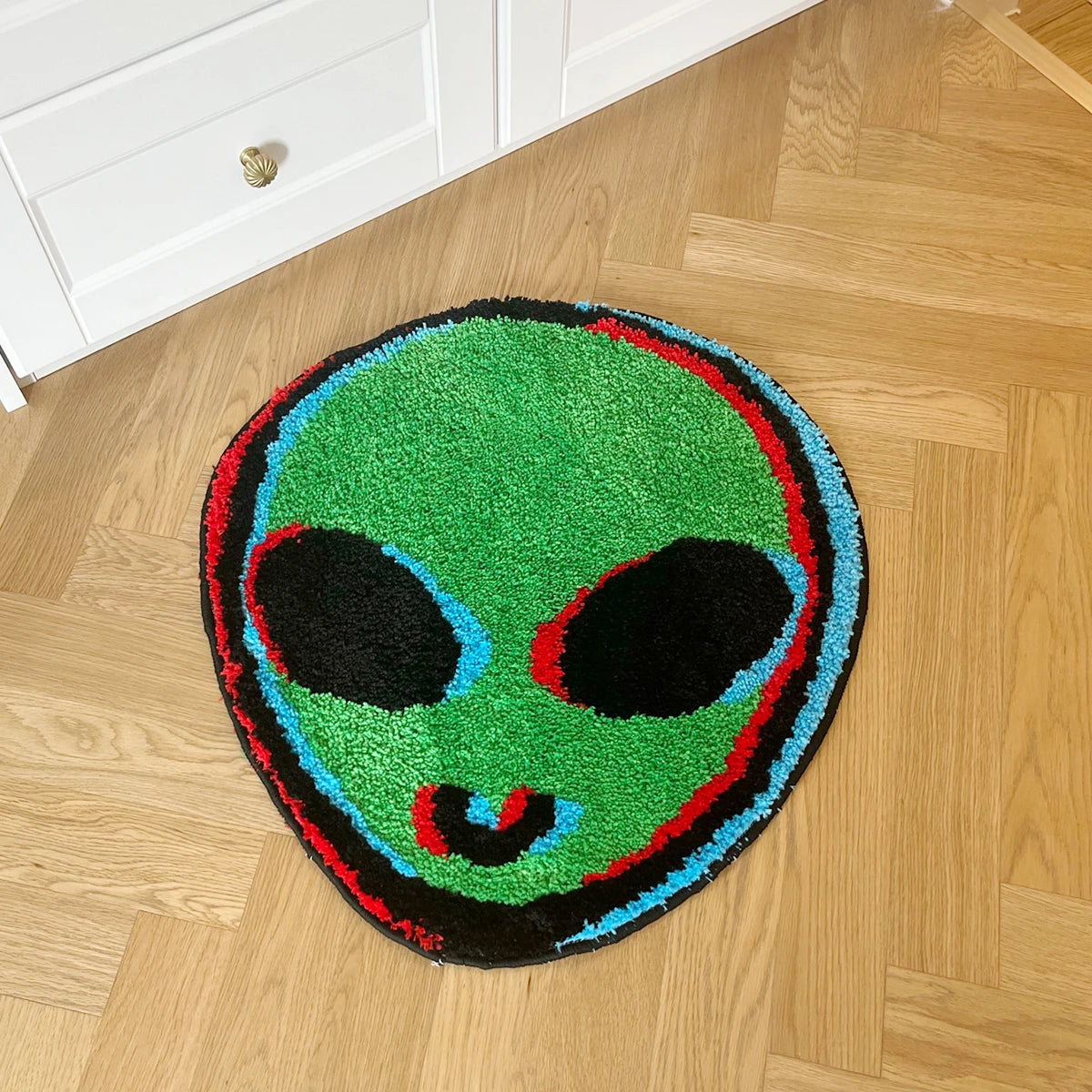 Green Alien Rug - Velacci Store