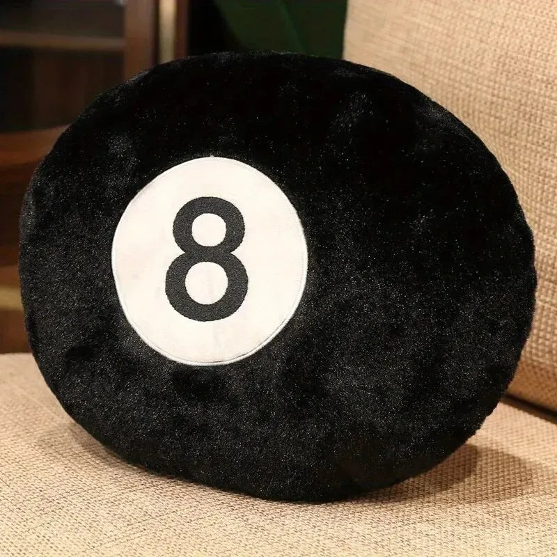 Black 8 Billiard Pillow Plush Toy - Velacci Store