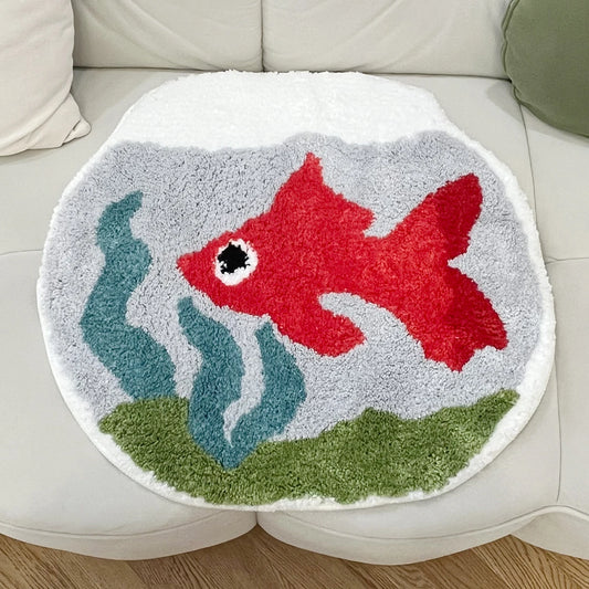 Cartoon Fish Rug - Velacci Store