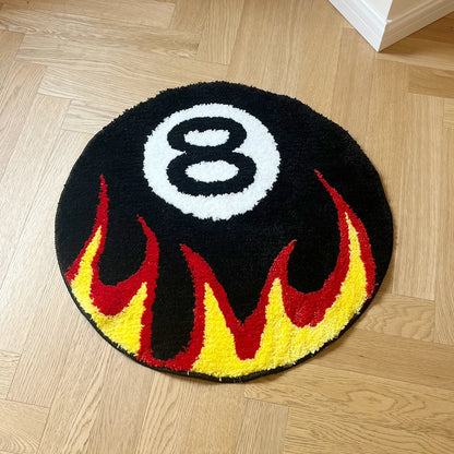 Fire Billiards No.8 Rug - Velacci Store