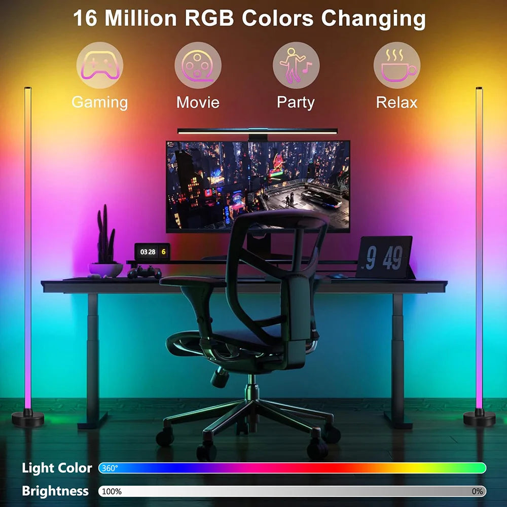 Smart LED Floor Lamp RGB Music Sync - Velacci Store