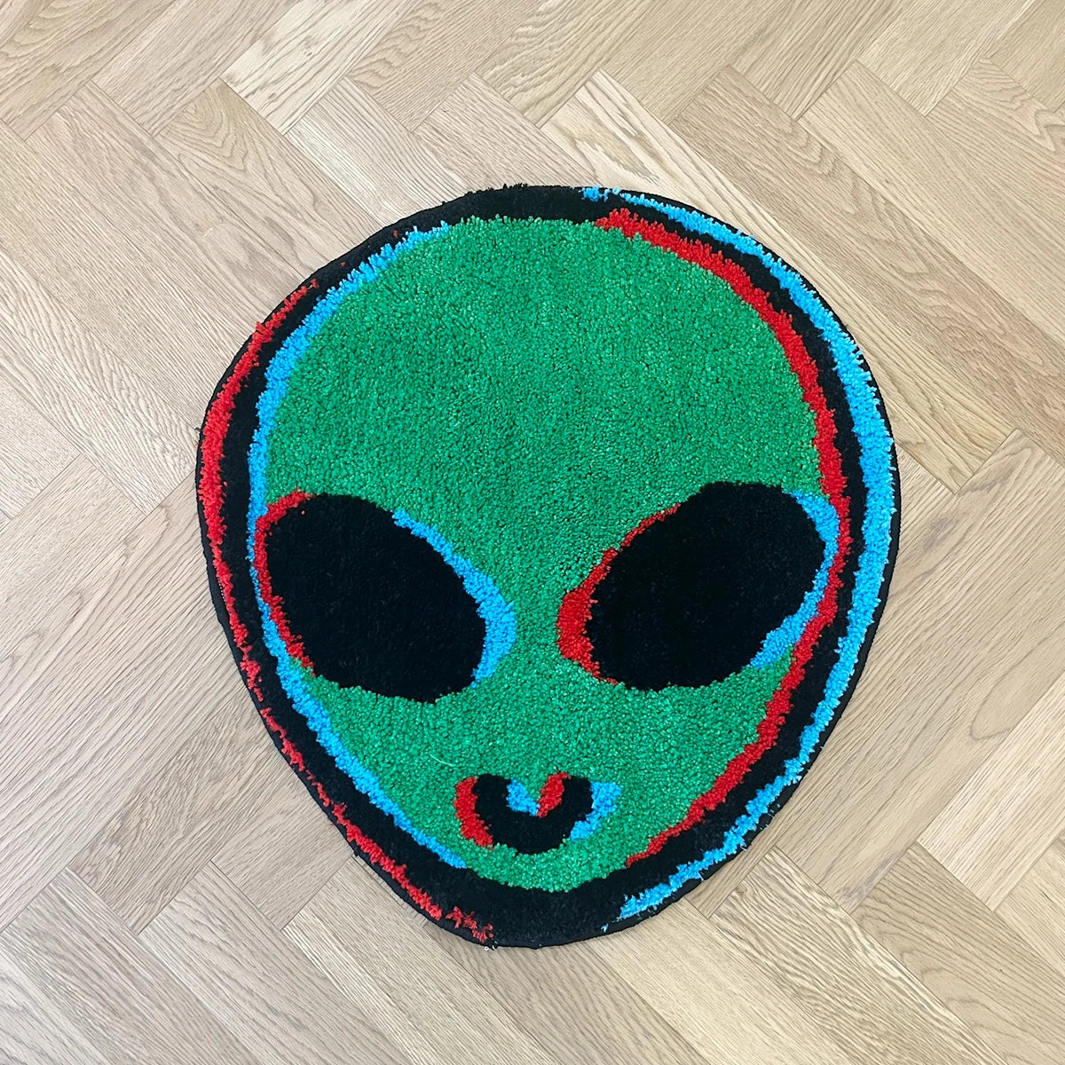 Green Alien Rug - Velacci Store