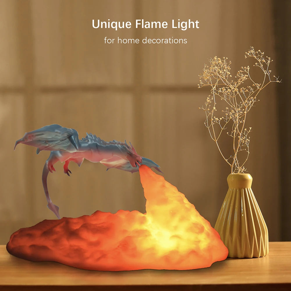 LED Fire Dragon Lamp - Velacci Store