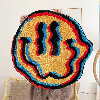 Trippy Smiling Rug - Velacci Store