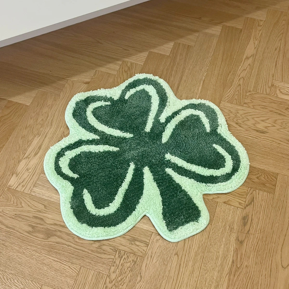 Clover Green Leaf Rug - Velacci Store