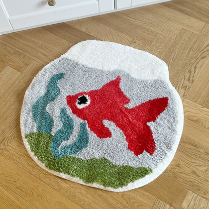 Cartoon Fish Rug - Velacci Store