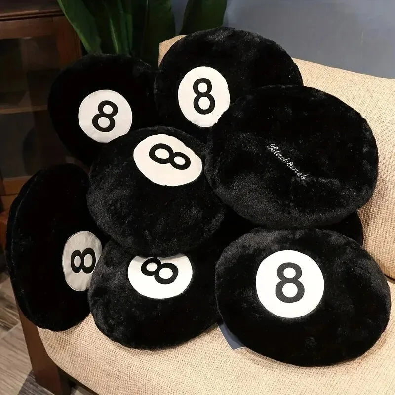 Black 8 Billiard Pillow Plush Toy - Velacci Store