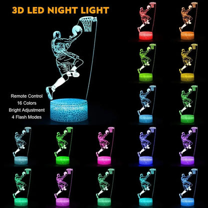 Basketball/Football 3D Night Light - Velacci Store