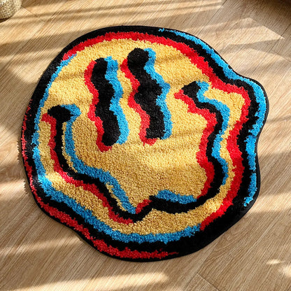 Trippy Smiling Rug - Velacci Store