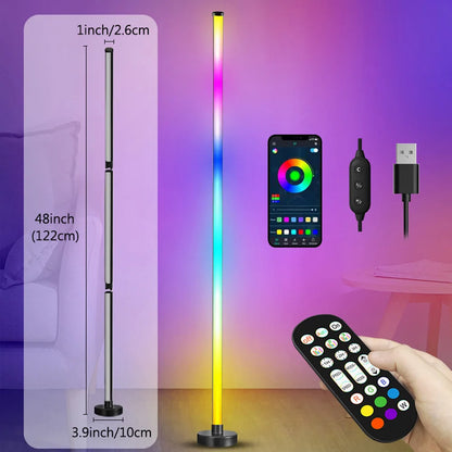 Smart LED Floor Lamp RGB Music Sync - Velacci Store