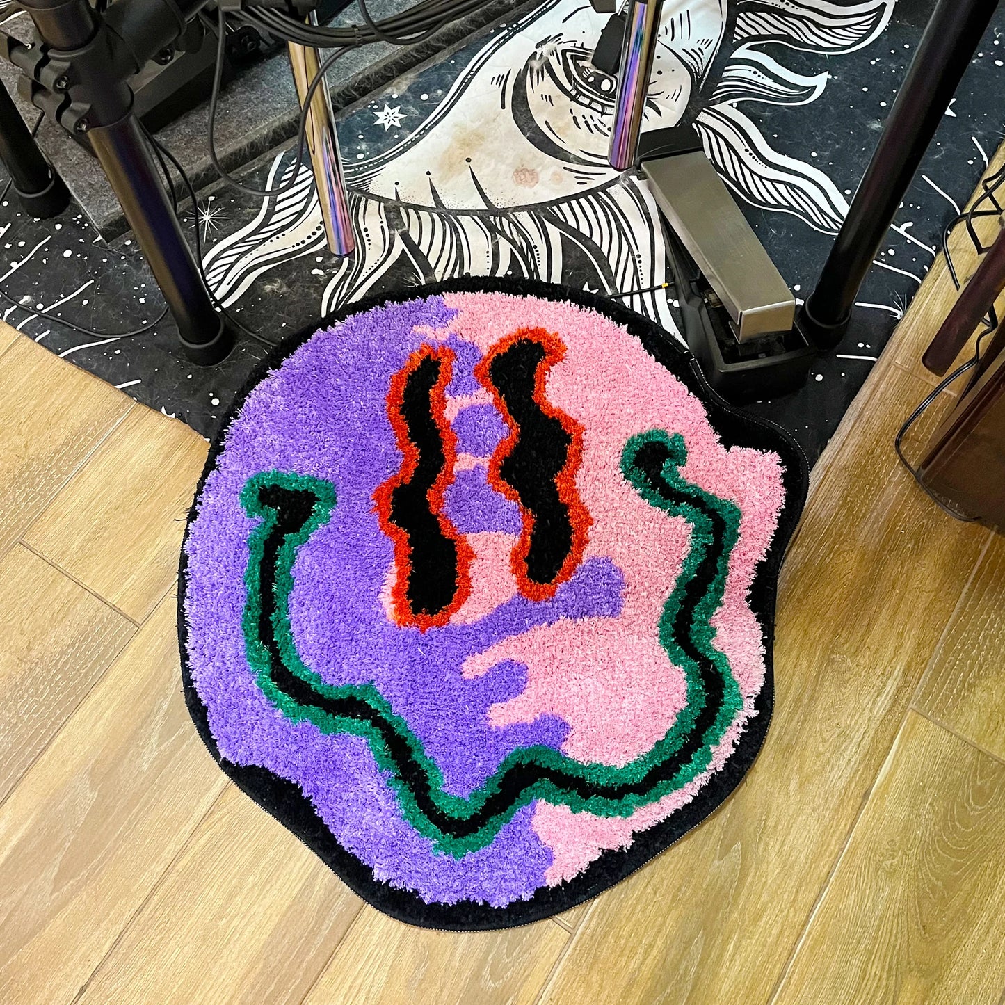 Trippy Smiling Rug - Velacci Store