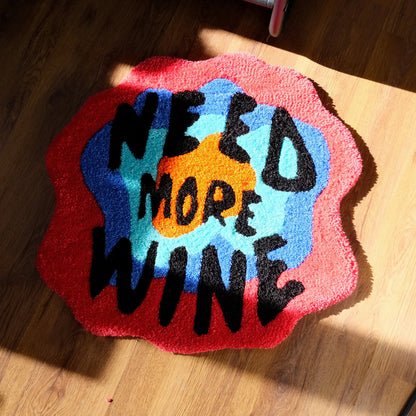 Need More Wine Rug - Velacci Store